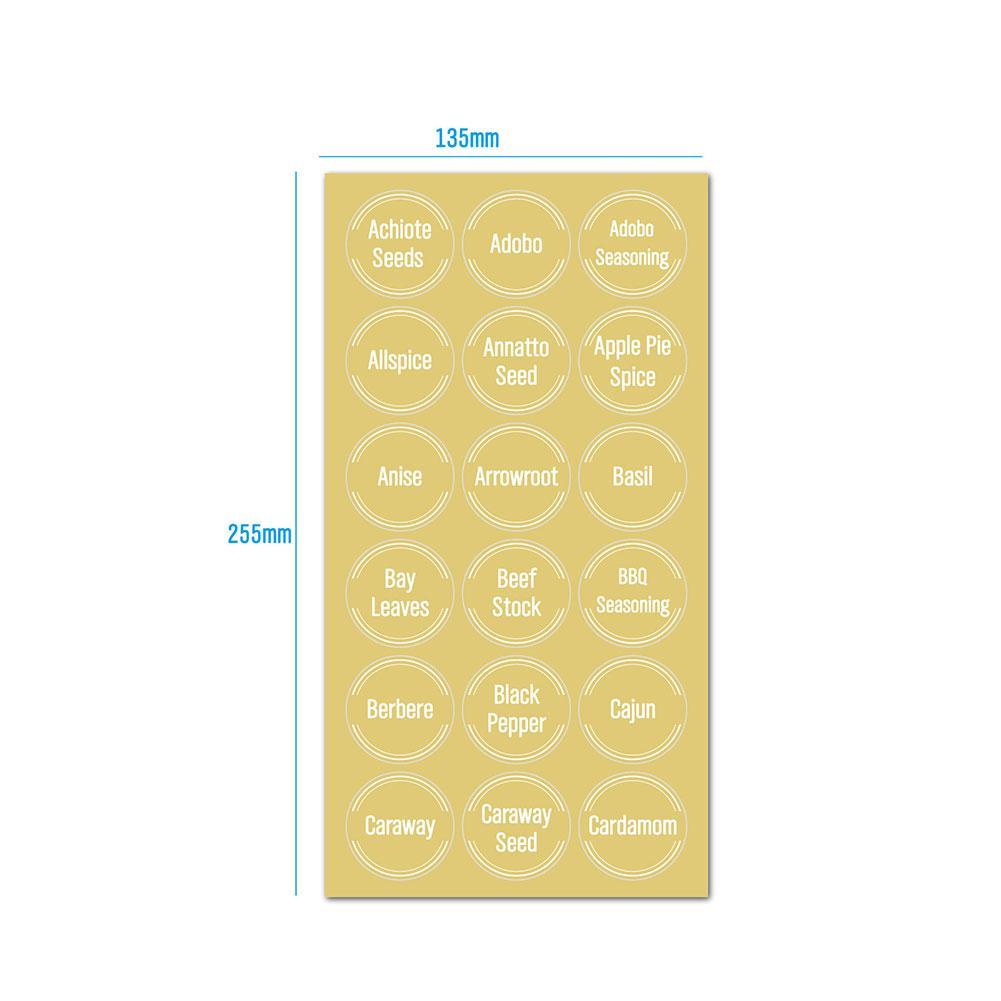 144 ピース/セット透明スパイスジャー収納ラベルキッチンジ - Food Storage Labels のレビューと価格