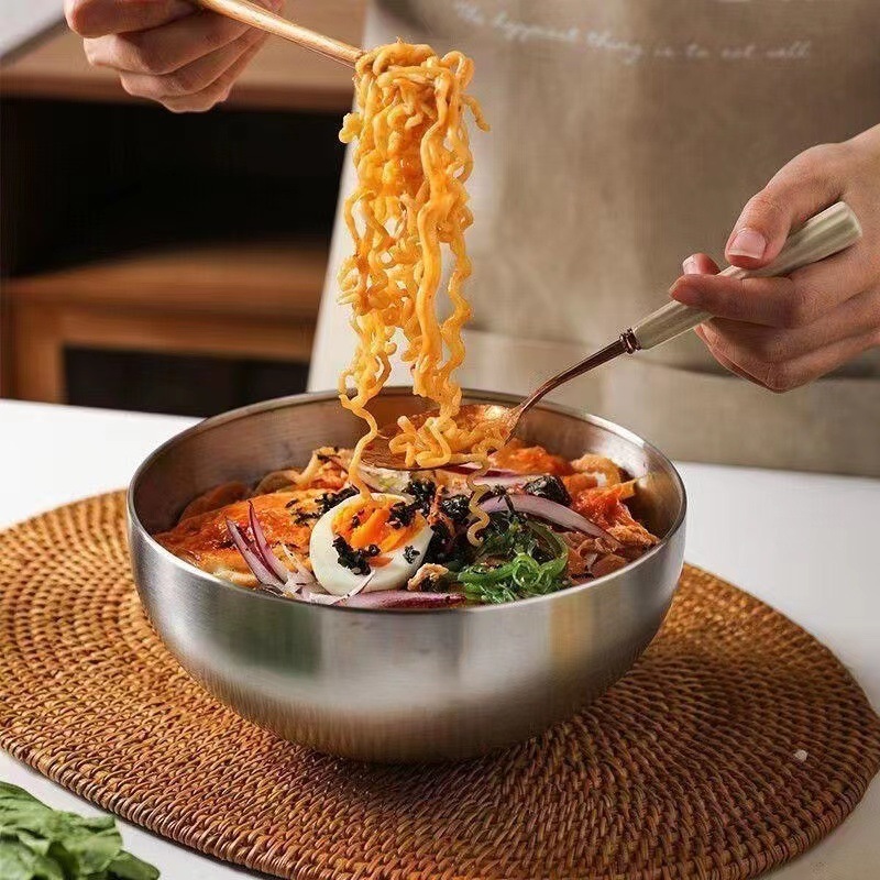 ステンレス製のサラダボウル,食品容器,キッチンテーブル,麺の - Food Storage Meals のレビューと価格