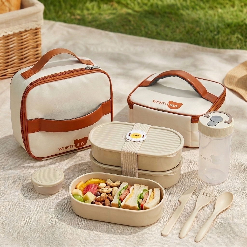 2個セット 再利用可能なプラスチック製ランチボックス 子供・ - Food Storage Oven Safe のレビューと価格