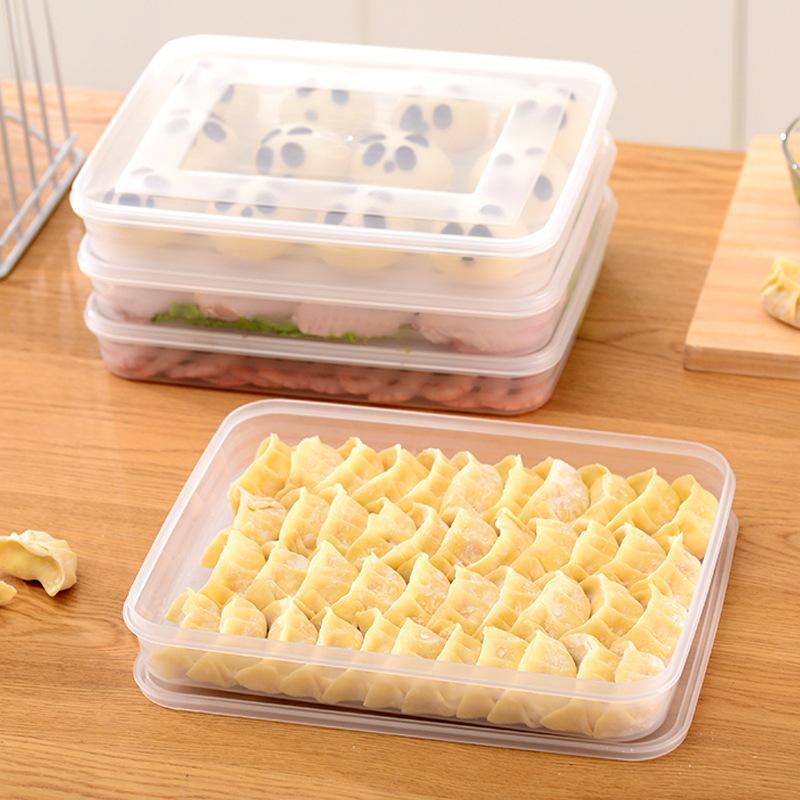 餃子、果物、野菜、肉、ケーキ用キッチン収納ボックス、冷蔵庫オ - Food Storage With Dividers のレビューと価格
