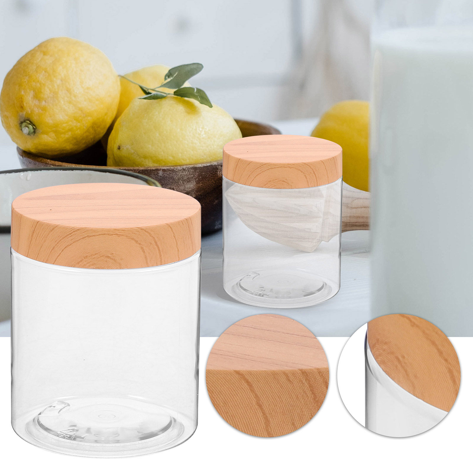 6個入り、密閉式の透明プラスチック製保存容器。乾燥食品の保存 - Food Storage Containers のレビューと価格